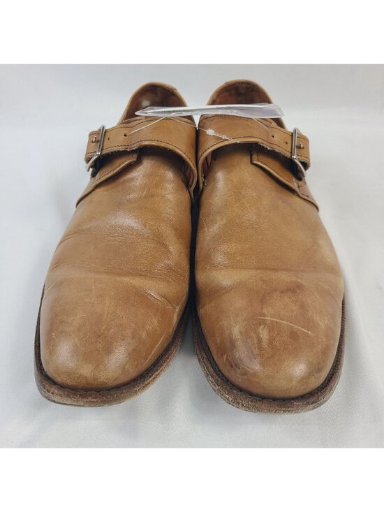 Vintage Allen Edmond Plymouth Strap Leather Shoes Men\'s Size 9.5 Tan Pre-Owned main image 7